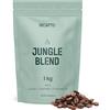 Incapto Caffè in Grani Jungle Blend 1kg | Miscela di Origini - Guatemala, Brasile e Perù | Arabica 100% | Specialty Coffee 80 punti SCA | Tostatura Naturale e Artigianale