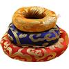 EXCEART Set di 3 campane tibetane tibetane con cuscino e anello, strumenti rituali buddisti in colore casuale, 8/10/12 cm