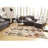Hanse Home Mint Rugs Geometric Tappeto a Pelo Lungo Morbido e soffice Shaggy Flokati Boho Etnico, per cameretta dei Bambini, Camera da Letto, Cucina, corridoio, Color Crema, 160 x 230 cm