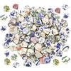 Lanyani rotto Cina mosaico, piastrelle di ceramica blu e bianco smaltato irregolare per artigianato