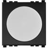 IXTRIMA Lampada LED da incasso con batteria di emergenza 2 moduli, luce bianca naturale 4000K, compatibile Vimar Arkè, nero