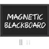 Okydoky HB-BK-6090 Lavagna magnetica con cornice in legno, scrittura con gesso, per appendere verticale o orizzontale, lavagna magnetica per raccolta, con corda di canapa per appendere, 60 x 90 cm