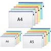 Hemiks 15 Cartelle Portadocumenti A4 + A5 + A6 Impermeabile