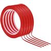 PATIKIL Nastro Adesivo per Lavagna Bianca, 5 Pezzi Sottile Nastri Evidenziatore Adesiva per Marcatura Grafica Grafici Fai Da Te, Rosso (66M x 2mm)