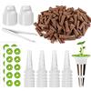 Weciau Set di Accessori di Ricambio per Interni Hydrophonic, 70 Spugne Coltivate di Ricambio, 20 Cestino Idroponica, 20 Coperchi, 20 Etichette, 1 Paio di Pinzette,per Sistema Coltivazione Idroponico