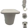 Shop SoftAir® Contenitore da Incasso per Porta Doccia Doccetta Montaggio Sia Verticale Che Orizzontale Barca Yacht Gommone Universale 9,5 x 9,5 cm