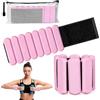 Zorplex 2 Pezzi Pesi da Polso, Pesi da Caviglia Regolabili (0,45 kg ciascuno), Bracciali Fitness Portatili per Camminata, Jogging, Yoga, Pilates, Aerobica ed Esercizi in Palestra (Rosa)