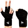 Aireez® 2 in 1 Fitness Guanti, Guanti da allenamento, Guanti sportivi con polsini (uomo e donna) per sollevamento pesi, bodybuilding, allenamento di forza, Crossfit Grips & Gym Training