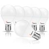 BHMAOYN Lampadina 12V 24V E14 LED 5W Equivalenti a 40W G45 Bianca Calda 3000K,270° 450LM,È Adatto Per Roulotte,Camper, Cabine Motore E Garage,Barche,Non Dimmerabile,Set di 6