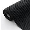 Homaxy Tappeto da bagno in ciniglia, morbido, antiscivolo, lavabile, assorbente, per bagno, doccia, vasca da bagno, 40 x 60 cm, nero