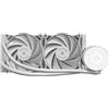 Mars Gaming MARSGAMING ML-PRO240, Raffreddamento a Liquido Professionale CPU, TDP 450W, 2 Ventole FDB Ultra-silenziose, Pompa Opti-Chamber con Anello di Illuminazione Bianco, Multisocket Universale, Bianco