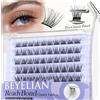 BEYELIAN Ciglia Finte Ciuffetti Autoadesive Riutilizzabili, 60 Pcs D+ Curl Self Adhesive Ciuffetti Extension Ciglia Fai Da Te Ciglia Finte per Uso Personale a Casa (R01)