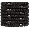 J.CARP 8 pezzi di capelli neri per donne ragazze, fasce elastiche per capelli ponytail holders, no damage no crease, perfetti per ragazze e donne con capelli spessi o ricci
