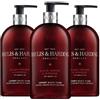 Baylis & Harding - Lavaggio Mani Uomo con Pepe Nero e Ginseng, 500 Ml, Confezione da 3 (Confezione Può Variare), Vegan Friendly