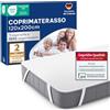 Blumtal Coprimaterasso Singolo Impermeabile - 120x200cm Coprimaterasso Impermeabile Singolo, Bande Elastiche, Tela Cerata Traspirante, Certificato OEKO-TEX, 1 Pezzo