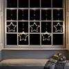 Lights4fun Tenda Luminosa di 5 Stelle con 100 Micro LED Bianchi Caldi per Arredo Interni ed Esterni