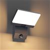 K-Bright 24W LED applique con Sensore di Movimento in alluminio Antracite