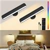 Speclux Applique da Parete LED Ricaricabili, Lampade da Parete a Batteria 7500mAh, 3 Colori di Luce + 15 Colori RGB, Rotazione 360°, Luminosità Regolabile Continuamente, per Camera da Letto