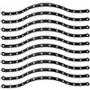 Luxshiny Set di 10 strisce di collegamento per grucce, organizer per guardaroba, risparmio di spazio, resistente in plastica, per guardaroba, negozio di abbigliamento e casa, 45 cm, colore: nero