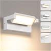 KUKAK Lampada da parete da LED per interni ed esterni,Applique da parete IP65 impermeabile (22W Bianco, Bianco caldo 3000K)