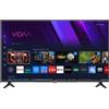 KIANO Elegance 40 Pollici Smart TV VIDAA Full HD 1080p DLED WiFi DVB T2/S2/C 3×