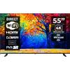 KIANO Elegance TV 55 Pollici 4K UHD HDR10 (Android TV 9.0 2GB RAM METAL CASE