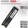 VERBATIM Vi3000 SSD 512GB M.2 NVMe PCIe Gen 3.0 x 4 LETTURA 3.300 MB/s-SCRITTURA