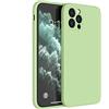 Mixroom - Cover Custodia Case per iPhone 12 Pro Max Protezione Copre Fotocamera in Silicone TPU Opaco con Bordi Piatti Colore Verde Mela