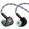 Linsoul Kiwi Ears Astral 1DD+6BA In Ear Monitor Ibrido,Cuffie cablate,Auricolari HiFi per Studio di Registrazione,IEM portatile per il Gaming,Ingegneri Musicali Audiofili Professionali (Verde)