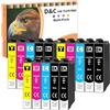 D&C Compatibili per Epson 502XL Multipack Cartucce per Epson Workforce WF-2860 WF-2865 WF-2880 WF-2885, Expression Home XP-5100 XP-5105 XP-5115 XP-5150 XP-5155 (confezione da 15)
