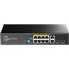 Cudy Switch Gigabit Ethernet Non Gestito PoE+ 8 Porte, 120W, 8 Porte Gigabit PoE+, 2 SFP, 2 Porte Uplink, Modalità VLAN/Extend, 802.3af/at, GS1010PS2