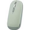 T'nB - Color 3, mouse wireless Bluetooth e USB, ultra sottile con cinturino da polso retrattile, connessione istantanea, silenziosa, compatibile con Windows Mac Linux, durata della batteria - Verde