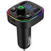 QUMOX G47 Manopola bluetooth Versione Tipo-C TF Card U-disk Trasmettitore FM per auto Lettore MP3 con luce RGB