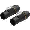 GINTOOYUN Confezione da 2 connettori Powercon a 3 pin, 20 A, chiusura impermeabile, PowerCon spina per schermi a LED, illuminazione a getto, sistemi audio, ecc. (spina dado)