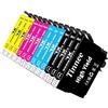 Tinnee Cartucce d'inchiostro 16XL compatibili con Epson 16, confezione da 12, ad alta resa, per WorkForce WF2750, WF2630, WF-2750, WF-2630, WF-2510, WF-2650, WF-2540, WF-2010, WF-2520, risparmiate il