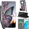 PHINIENLAND Cover per Honor X9A 5G / Honor Magic5 Lite Case PU Pelle Custodia [Kickstand] [Chiusura magnetica] [Slot per Schede], Portafoglio Flip Custodia per Honor X40 5G,Farfalla