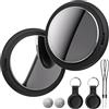 Bnlei Localizzatore Smart Air Tracker Tag Compatibile Apple Dov'è (solo iOS) Batteria di Ricambio Inclusam, Adatto per Chiavi, Portafoglio, Auto, Bici, Cane, Gatto (Nero, Confezione da 2)