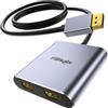 fairikabe Adattatore da DisplayPort a Doppio HDMI, Splitter da Display Port a HDMI 4K 60Hz per Monitor Doppio Display Esteso, DP 1.2 a 2 Monitor HDMI per Scheda Grafica di Laptop Computer, Modalità MST Extend