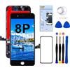 Dinow Display per iPhone 8 Plus Schermo LCD 5.5'' (Nero) 3D Touch Screen Digitizer Parti di Ricambio per iPhone 8 Plus+Kit di Attrezzi, Modello: A1864, A1897, A1898