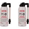 ZEFAL Pack Repair Spray 100ml - 2 x Bomboletta Ripara Gomme Bici - Gonfia e Ripara Bici - Schrader, Presta e Dunlop - 2 bottiglie da 100ml