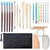 Granmagazz Set di strumenti per modellare, 22 utensili da modellazione, utensili per ceramica Pottery Clay Tool in ceramica, strumenti per la scultura in ceramica, set di utensili per la ceramica per bambini