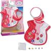 BABY born Outfit spiaggia per bambole 36 e 43 cm | Tunica da spiaggia, visiera con spille decorative, outfit per bambole da 36 e 43 cm