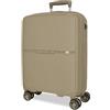 Movom Noon - Valigia da cabina beige, 38 x 56 x 20 cm, rigida 2,8 kg, chiusura TSA polipropilene, 2,8 kg, 38,2 l, bagaglio a mano, Beige, Taglia unica, Valigia cabina