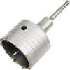 Meccion Fresa a Tazza per Muro Cemento con Adattatore SDS Plus 110mm, Punte di Tungsteno Sega a Foro Cavo per Mattoni, Calcestruzzo, Muro di Pietra di Cemento (82mm+110mm SDS Plus Adattatore)