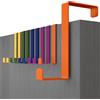 Menz Perchero puerta - 10 piezas ganchos de colores con almohadillas de fieltro 36 mm - colgador puerta utilizable en ambos lados - percha Puerta ganci XXL budget colorati - set da 10 ES