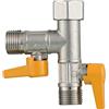 CIENCIA - Valvola a 3 vie con attacco T 1/2, doccetta e doccia a testa e braccio per doccia, inverter a 3 vie, in ottone, adattatore per rubinetto spento, DSF009