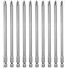 QUARKZMAN 10Pz #2 Punte Cacciavite Phillips PH2 1/4 Gambo Esagonale 6 (150mm) Lungo Acciaio S2 Magnetiche Inserti per Avvitatore per Cacciavite Elettrico Punte Trapano 0.236 (6mm) Asta