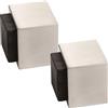 SOTECH 2 x SOTECH Fermaporta ROOK 29 x 29 x 25 mm vero Acciaio inossidabile Tocco smorzato