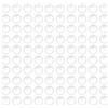 Yrlehoo 100 Pezzi cuscinetti adesivi in gomma, per piedini, antiurto, trasparenti, per Mobile Sedie Porte Cassetti, Armadiett, 8mm