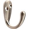 HASWARE 6 PCS Coat Hook, Wall Mounted Hooks Coat Hooks Robe Hooks Hangers Heavy Duty with 12 Pieces Screws for Bedroom Bathroom Kitchen Door Wall (Satin Nickel)
